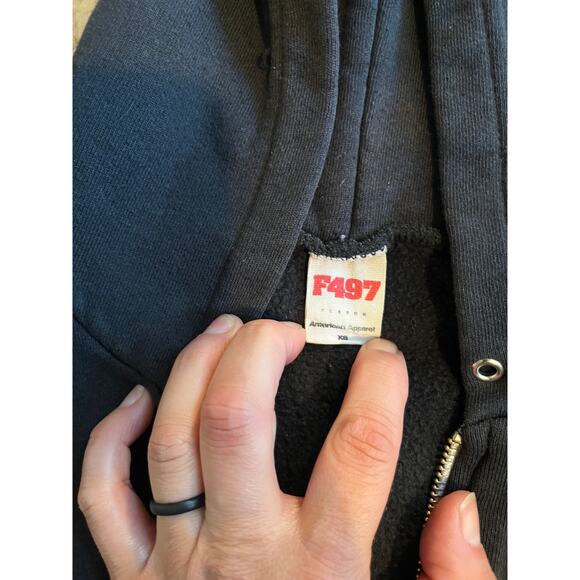 Vintage American apparel hoodie black size XS - Picture 4 of 6